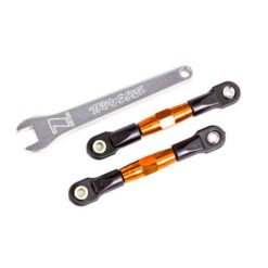 BIELLETTES DE CARROSSAGE ARRIERE  ALU ANODISEES ORANGES (X2) (2443T)