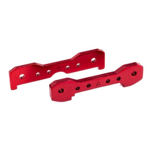 SUPPORTS ALU DE TIRANTS AVANTS ANODISES ROUGE (X2) - SLEDGE (9527R)