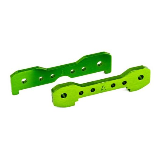 SUPPORTS ALU DE TIRANTS AVANTS ANODISES VERT (X2) - SLEDGE (9527G)