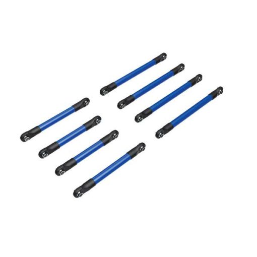 BIELLETTES DE SUSPENSION AVANT/ARRIERE ALU ANODISEES BLEUES - TRX-4M (9749-BLUE)