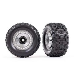 ROUES MONTEES COLLEES CHROMEES SATIN 3