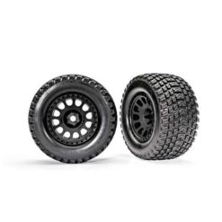 ROUES MONTEES COLLEES GRAVIX XRT NOIRES (2) (7872)
