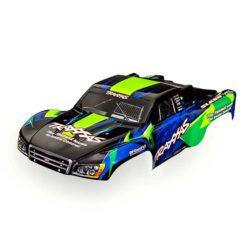 CARROSSERIE SLASH VXL 4X2 VERTE/BLEUE PEINTE ET DECOREE (6812G)