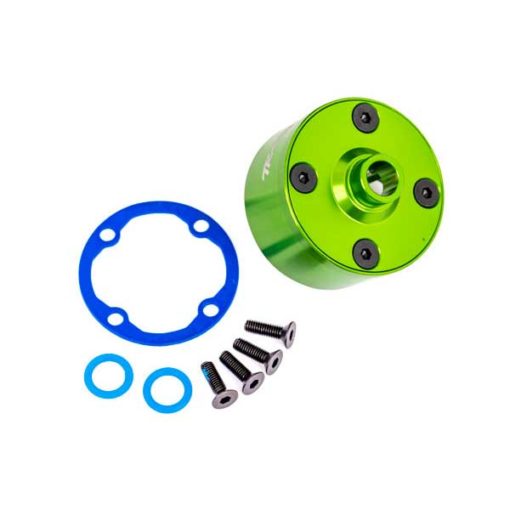 CORPS DE DIFFERENTIEL ALU ANODISE VERT - SELDGE (9581G)
