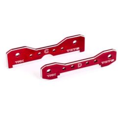 SUPPORTS ALU (7075-T6) DE TIRANTS ARRIERE ANODISES ROUGE(X2) - SLEDGE (9630R)