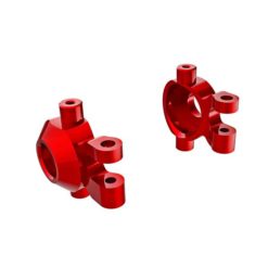 FUSEES DE DIRECTION GAUCHE / DROIT ALU ANODISEES ROUGES (X2) - TRX-4M (9737-RED)