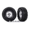 ROUES MONTEES COLLEES CHROMEES SATIN CANYON TRAIL 2.2  (X2) (8159)