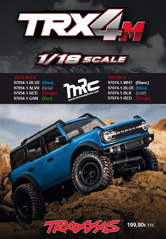 Traxxas TRX-4M Ford Bronco Bleu 1/18 - 97074-1-BLUE