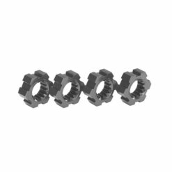 HEXAGONES DE ROUES ALU ANODISES GRIS - X-MAXX (X4)