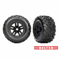 ROUES MONTEES COLLEES SLEDGEHAMMER SLEDGE CEINTURE NOIRES (2) (9573)