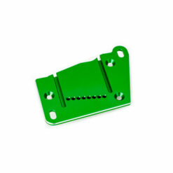 PLAQUE MOTEUR ALU ANODISEE VERTE