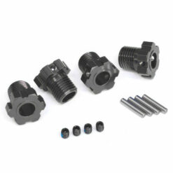 HEXAGONES DE ROUES ANODISES GRIS 17MM (X4)