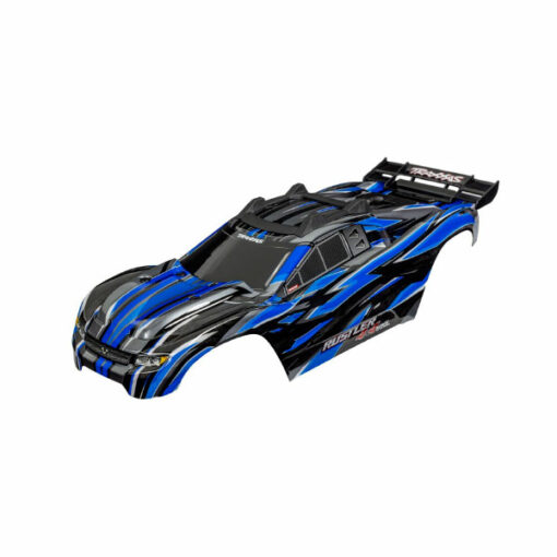 CARROSSERIE RUSTLER 4X4 VXL PEINTE ET DECOREE BLEUE (6785-BLUE)