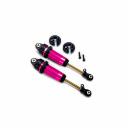 AMORTISSEURS XX LONG GTR ALU ANODISES ROSES SANS RESSORTS (X2)