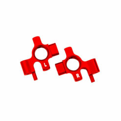FUSEES DE DIRECTION GAUCHE / DROIT ALU ANODISEES ROUGES (2)