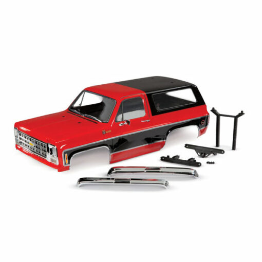 CARROSSERIE COMPLETE BLAZER (1979) ROUGE PEINTE ET DECOREE CLIPLESS (8126-RED)