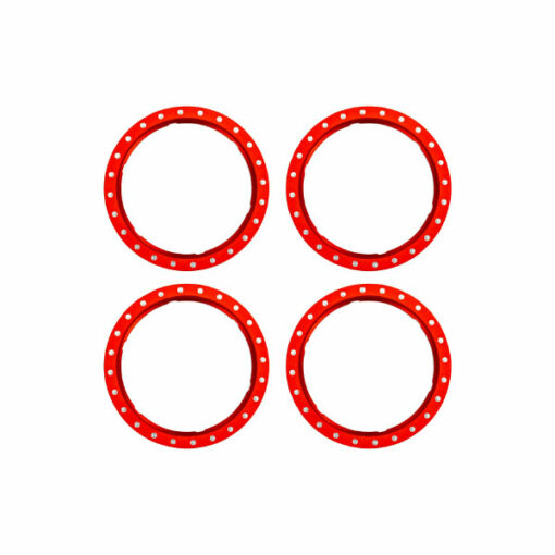 ANNEAUX BEADLOCK ALUMINIUM ROUGE (X4) (10276-RED)