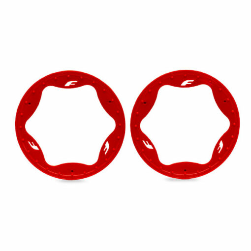 ANNEAUX BEADLOCK ARRIERE ROUGES (X2) (10948-RED)