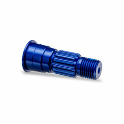 AXE DE ROUE AVANT ALUMINIUM ANODISEES BLEU (X1) - FUNCO (10953-BLUE)