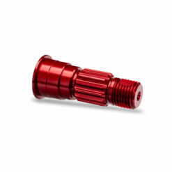 AXE DE ROUE AVANT ALUMINIUM ANODISEES ROUGE (X1) - FUNCO (10953-RED)