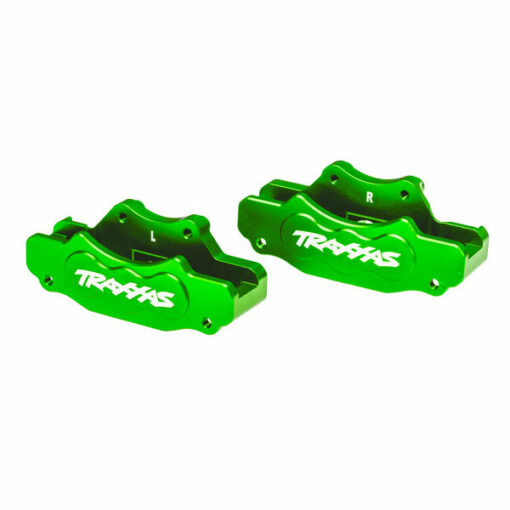 ETRIER DE FREIN AVANT GAUCHE & DROIT ALU ANODISES VERTS - FUNCO (10951-GRN)