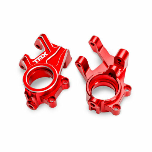 FUSEES DE DIRECTION GAUCHE / DROIT ALU ANODISEES ROUGES (X2) - FUNCO (10936-RED)