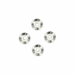 RONDELLES DE ROUES ALU ANODISEES GRISE (X4) (10257-SLVR)
