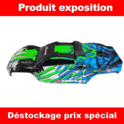 CARROSSERIE E-REVO 2 PEINTE ET DECOREE VERTE 8611G - TRAXXAS